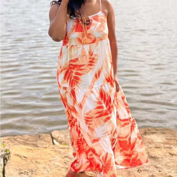 LuLaRoe Dresses & Skirts - Carina Tropical Maxi Dress NWT XL LULAROE